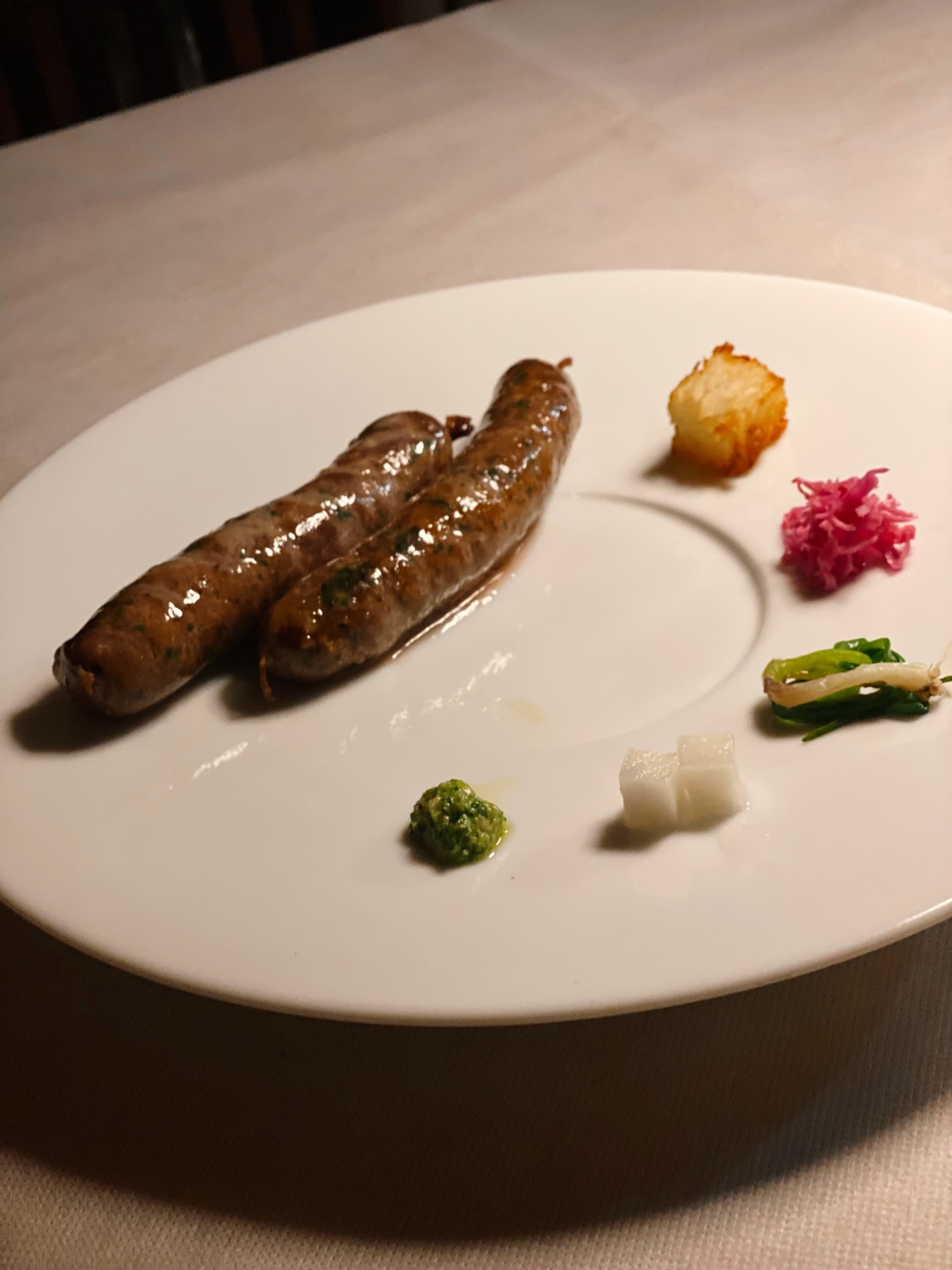 自家製甘豚のサルシッチャ